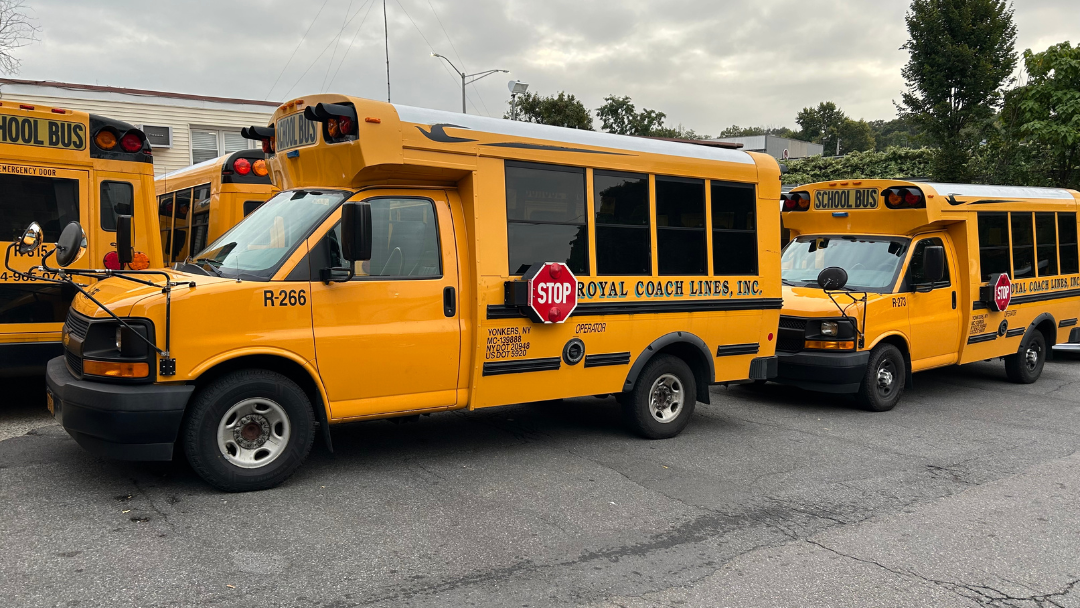 Royal Coach Lines charter bus providing safe and reliable group travel for school trips and events in NYC and the tri-state area